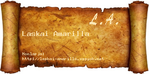 Laskai Amarilla névjegykártya